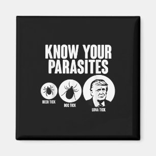 Know Your Parasites Deer Tick Dog Tick Funny Donal Magnet