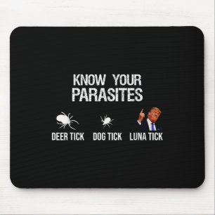 Know Your Parasites - Deer Tick, Dog Tick, Luna Ti Mouse Mat