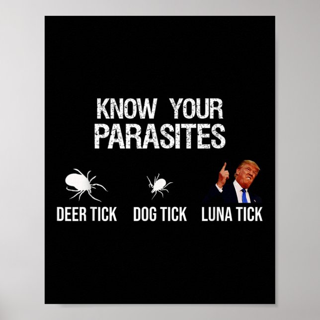 Know Your Parasites - Deer Tick, Dog Tick, Luna Ti Poster (Front)