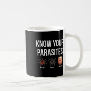 Know Your Parasites Dump President Trump Parasite Coffee Mug