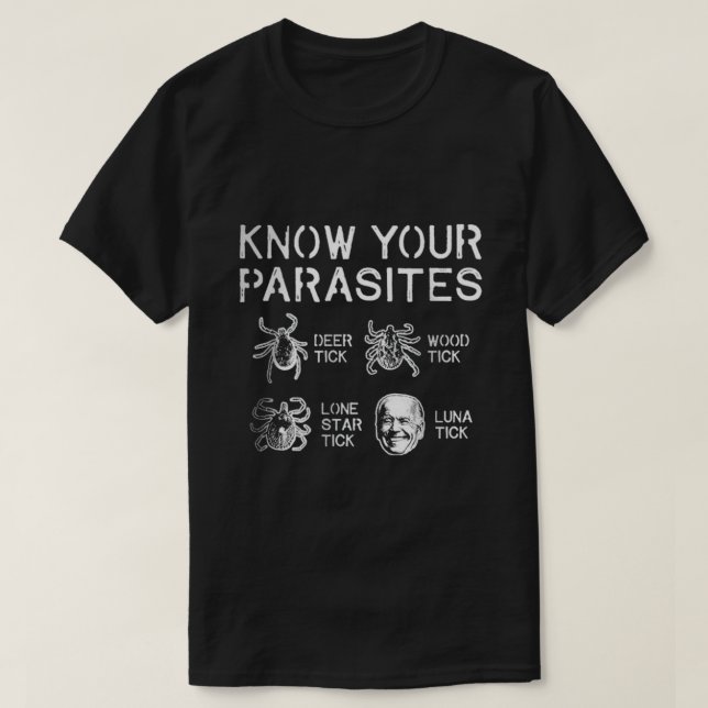 Know Your Parasites T-Shirt (Design Front)