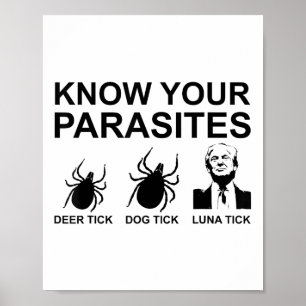 Know Your Parasites T Shirt Anti Trump Tee Poster