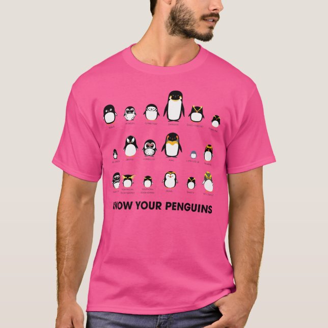Know Your Penguins T-Shirt (Front)