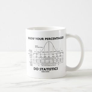 Know Your Percentages Do Statistics (Stats Humour) Coffee Mug