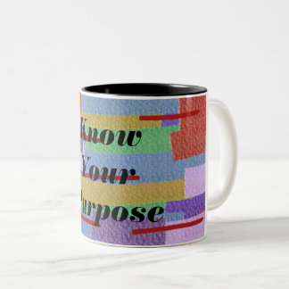 Know Your Purpose Two-Tone Coffee Mug