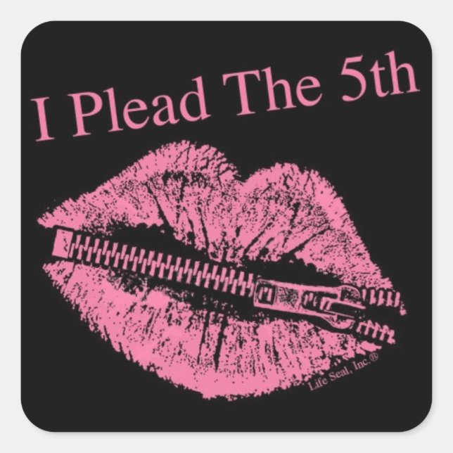 Know your rights! Plead the 5th with Sassy sticker (Front)