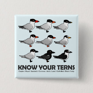 Know Your Terns 15 Cm Square Badge