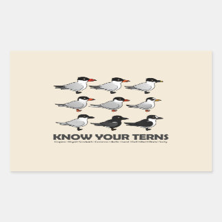 Know Your Terns Rectangular Sticker