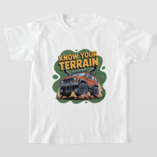 Know Your Terrain 4x4 Off Road Truck Cartoon T-Shirt