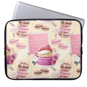 Know Your Worth, Then Add Tax Laptop Sleeve