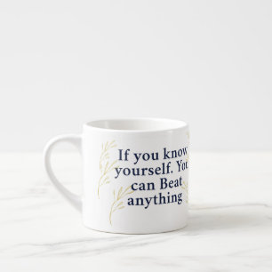 Know Yourself – Powerful Motivational Quote for In Espresso Cup
