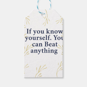 Know Yourself – Powerful Motivational Quote for In Gift Tags