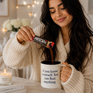 Know Yourself – Powerful Motivational Quote for In Two-Tone Coffee Mug