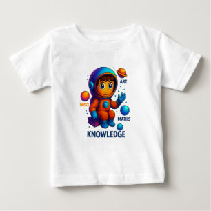 Knoweledge is My Universe - Space learning Explore Baby T-Shirt