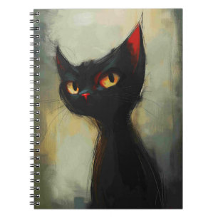 Knowing Black Ninja Cat Notebook