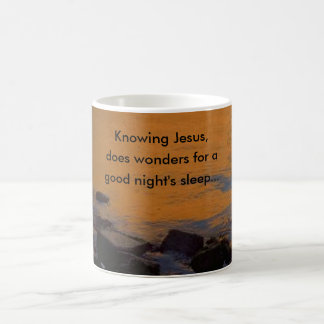 Knowing Jesus,, does wonder... Coffee Mug
