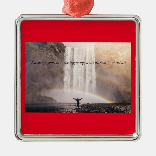 Knowing Yourself Quote - Christmas Ornament (Front)