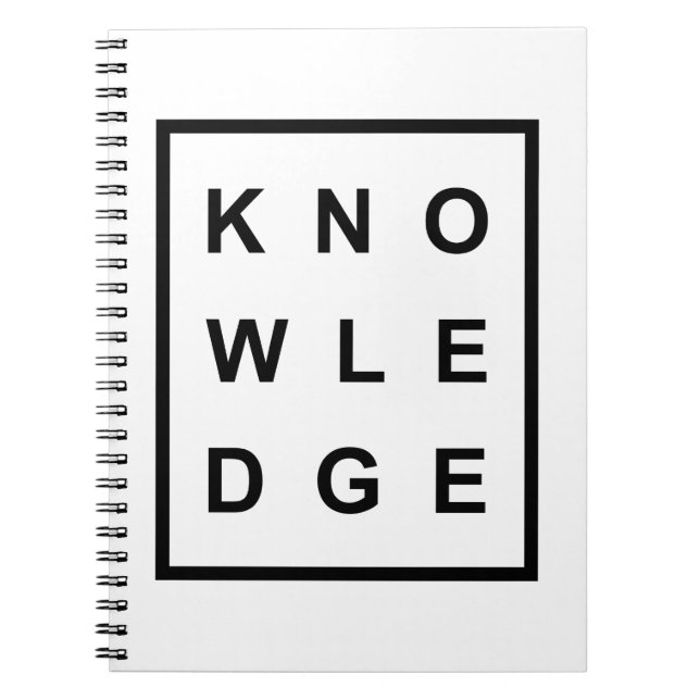 Knowledge Boxed (Black)  Notebook (Front)