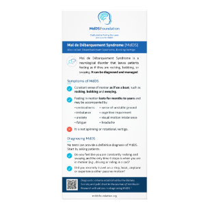 Knowledge Card, MdDS info for doctors Rack Card
