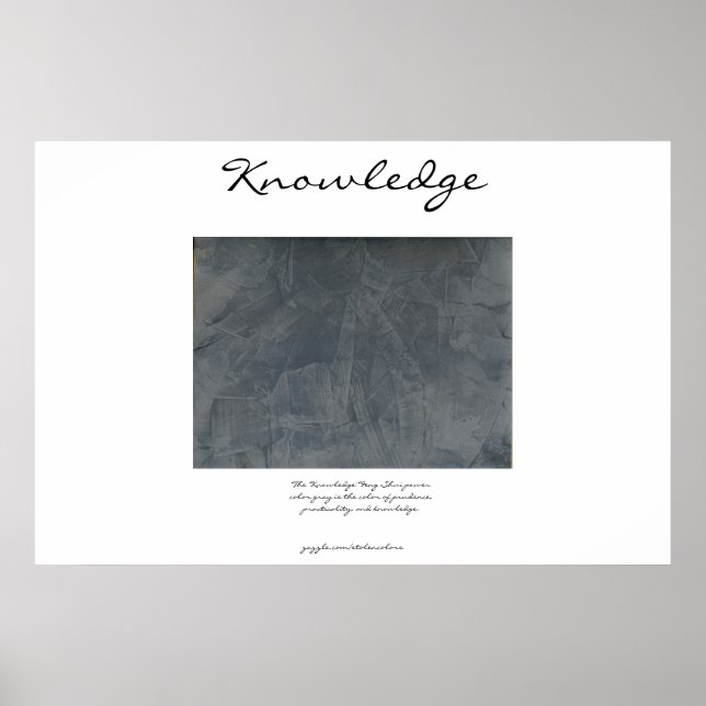 Knowledge - Feng Shui - Grey Poster (Front)
