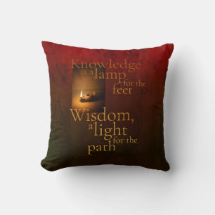 Knowledge Is a Lamp Cushion