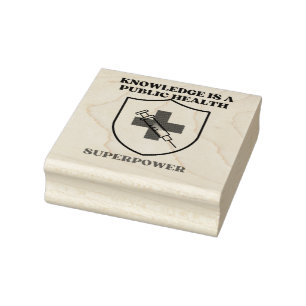 Knowledge Is a Public Health Superpower  Rubber Stamp
