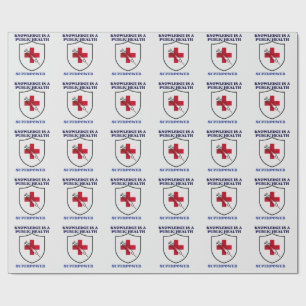 Knowledge Is a Public Health Superpower Wrapping Paper
