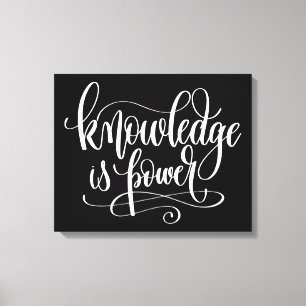 Knowledge is Power Canvas Print