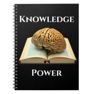 Knowledge is Power - Gold Edition Notebook