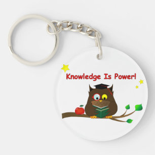 Knowledge Is Power! Key Ring