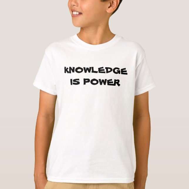 KNOWLEDGE IS POWER kids  T-Shirt (Front)