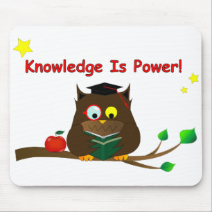 Knowledge Is Power! Mouse Mat