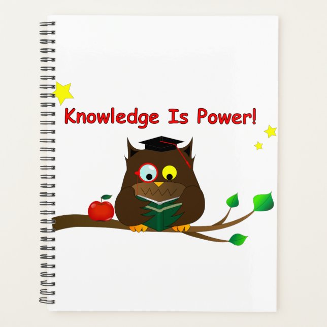 Knowledge Is Power! Planner (Front)
