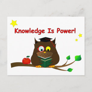 Knowledge Is Power! Postcard