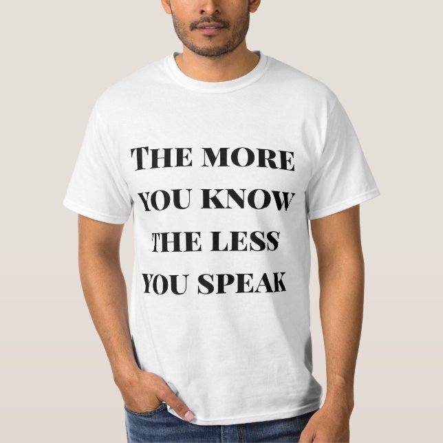 Knowledge is Power – Wise Quote Men’s T-Shirt (Front)