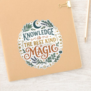 Knowledge is the Best Kind of Magic Book Moon