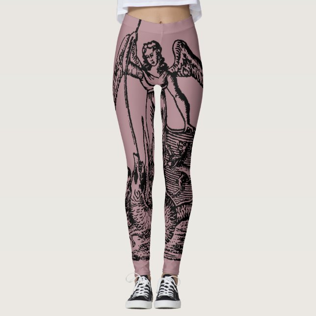 Knowledge Slaying Ignorance Leggings (Front)