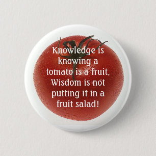 Knowlege is Not Always Logic. 6 Cm Round Badge