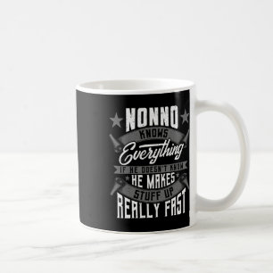Knows Everything Funny Nonno Fathers Day Gifts Coffee Mug