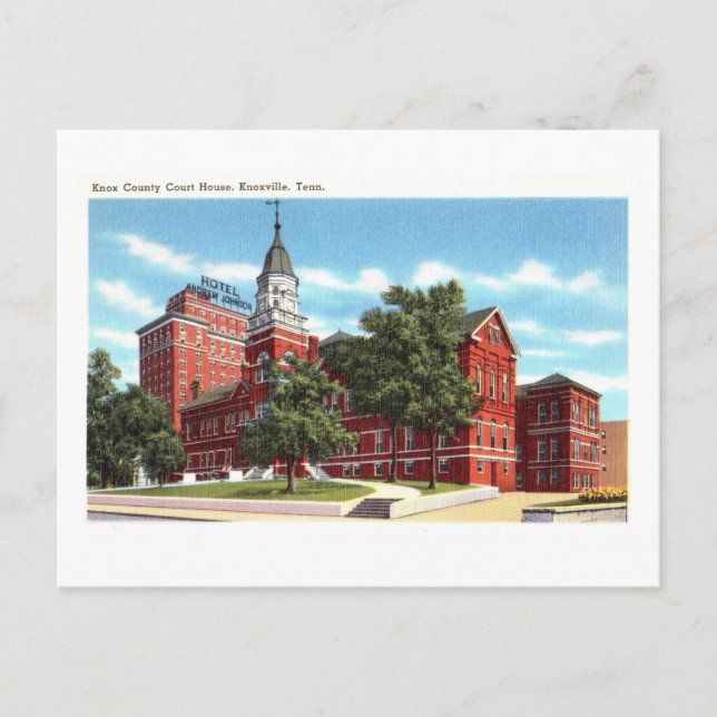 Knox County Court House in Knoxville, Tenn.,  Postcard (Front)