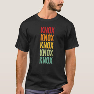 Knox County Texas Rainbow Text T-Shirt