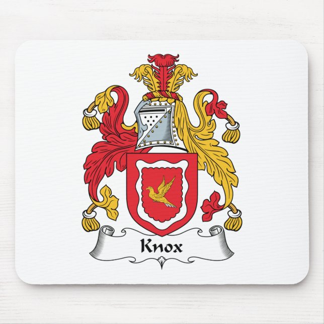 Knox Family Crest Mouse Mat (Front)