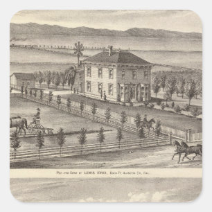 Knox, Stone residences Square Sticker