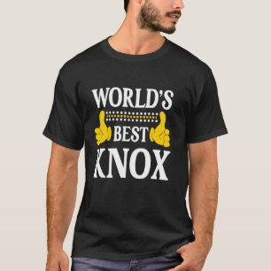 Knox Surname Funny Team Family Last Name World's B T-Shirt
