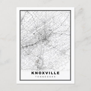 Knoxville Map Holiday Postcard