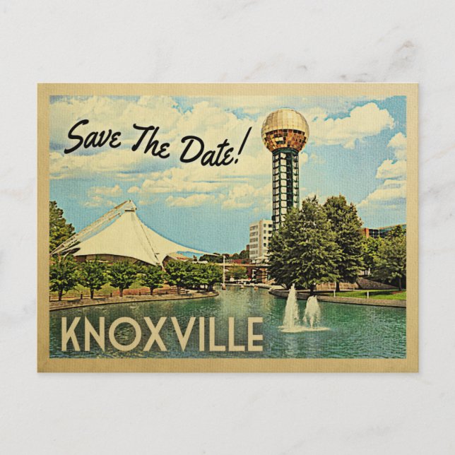 Knoxville Save The Date Tennessee Announcement Postcard (Front)