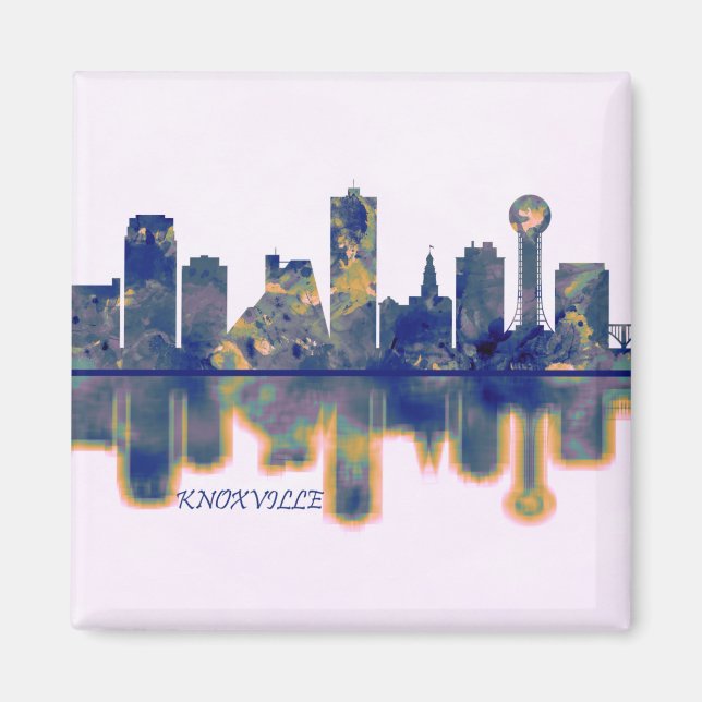 Knoxville Skyline Magnet (Front)