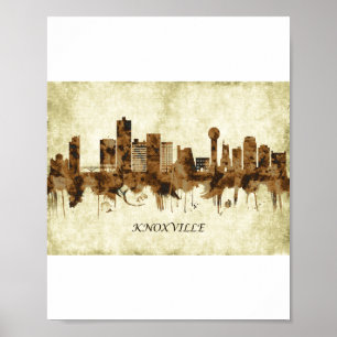 Knoxville Tennessee Cityscape Poster