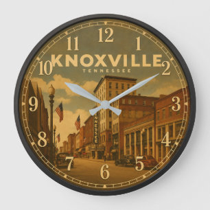 Knoxville Tennessee Downtown  Large Clock