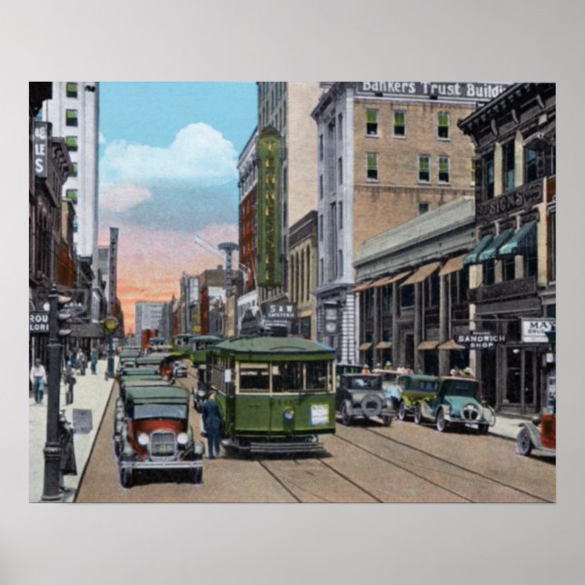 Knoxville Tennessee Gay Street Poster (Front)